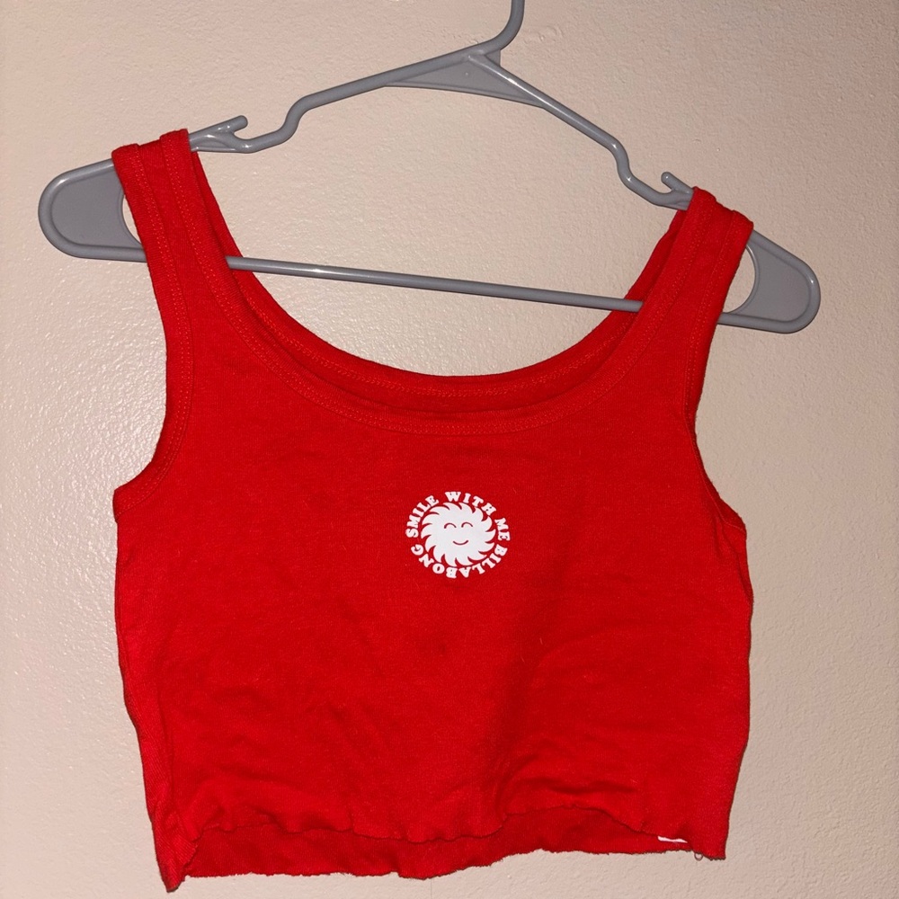 Billabong Bright Red Graphic Tank